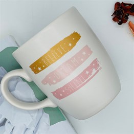 Believe Dream Shine White Halay White Printed Mug