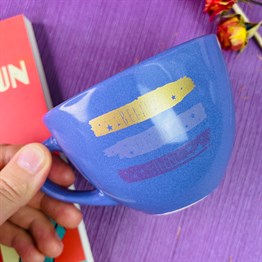 Believe Dream Shine Purple Printed Cup