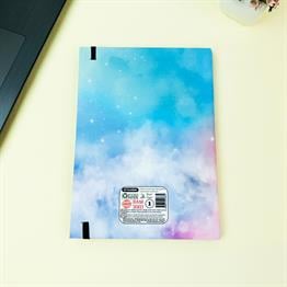 Believe Dream Shine Tasarımlı 21x14Cm Siyah Yaprak Sketch Book - Eskiz Defteri