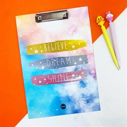 Believe Dream Shine Tasarımlı Sekreterlik 