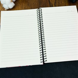 Believe In Your Dreams Tasarımlı Çizgili Spiralli Defter 