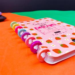 Believe Your Dreams Çilek Tasarımlı Kalp Spiralli Defter