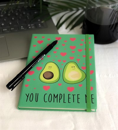 Beni Tamamlıyorsun Tasarımlı Lastikli Defter
