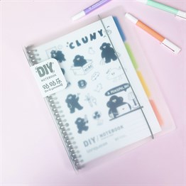Beyaz Lastikli Kendindin Yap Defter B5 