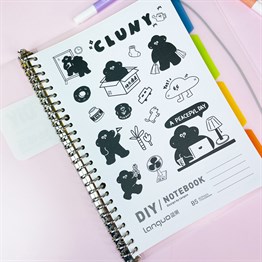 Beyaz Lastikli Kendindin Yap Defter B5 