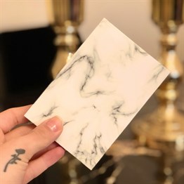 White Marble Mini Photo Album w/Stickers