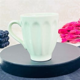 Beyaz Renk Badem Kupa 250 Ml 
