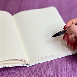 Beyaz Tarot Tasarımlı Lastikli Defter