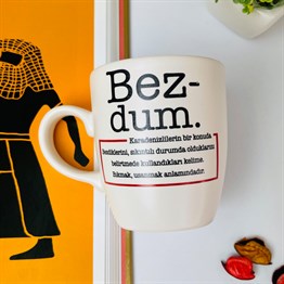 Bezdum Tasarımlı White Printed Mug