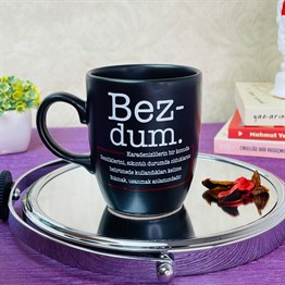 Bezdum Tasarımlı Black Printed Mug