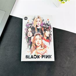 Black Pink Girl Tasarımlı Lastikli Defter