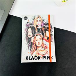 Black Pink Girl Tasarımlı Lastikli Defter