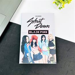 Black Pink Shut Down Tasarımlı Lastikli Defter