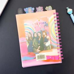 Black Pink Tasarımlı Bölmeli Defter