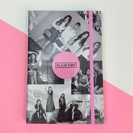 Black Pink Tasarımlı Lastikli Defter
