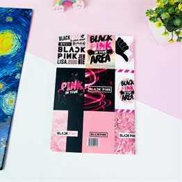 Black Pink Tasarımlı Terzi Dikişli Defter