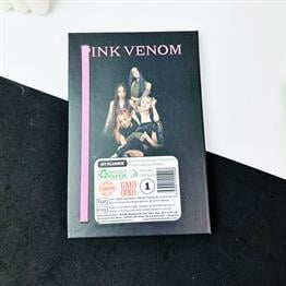 Black Pink Venom Tasarımlı Lastikli Defter