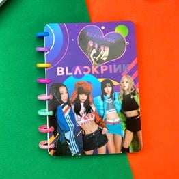 Black Pink Yeni Nesil Kalp Spiralli Defter