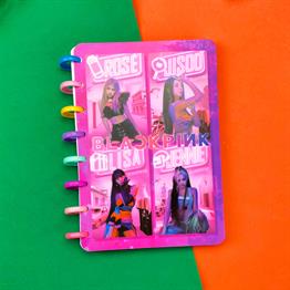 Black Pink Yeni Nesil Kalp Spiralli Defter