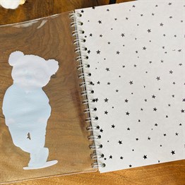 Blue Bear Tasarımlı Çanta Kapaklı Spiralli Defter