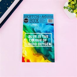 Blue Is The Tasarımlı A6 Sketch Book - Eskiz Defteri - 100 Gr - 100 Yaprak 