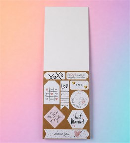 Bm-2505 15*21,5 cm. 30 Yaprak 270 Adet Sticker Defteri x8