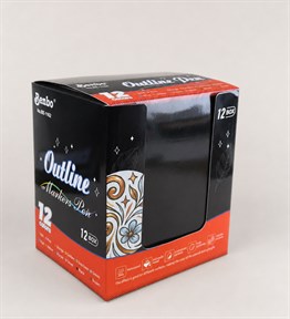 Bm-2510 12 Renk Gümüş Yaldızlı Marker Set