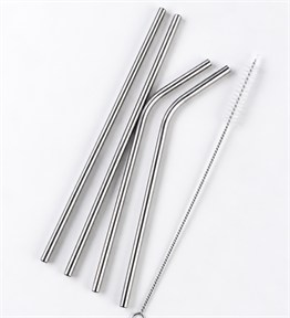 BM-2711 Paslanmaz Çelik Pipet & Temizleme Fırçası 5 Parça Set x 24