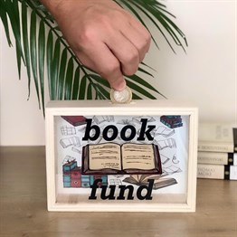 Book Fund Wooden Money Box