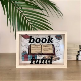 Book Fund Wooden Money Box