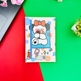 Bow Rabbit Tasarımlı Lastikli Defter