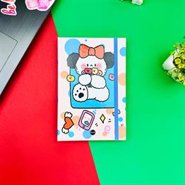 Bow Rabbit Tasarımlı Lastikli Defter
