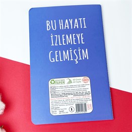 Bu Hayatı İzlemeye Gelmişim Tasarımlı Terzi Dikişli Defter