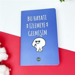 Bu Hayatı İzlemeye Gelmişim Tasarımlı Terzi Dikişli Defter