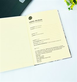 Bu Hayatı İzlemeye Gelmişim Tasarımlı Lastikli Defter