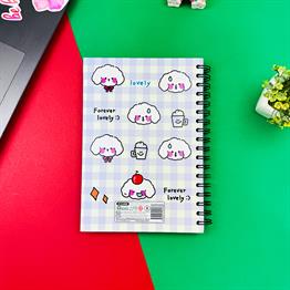 Bulut Kawaii Tasarımlı Spiralli Defter