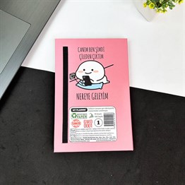 Canım Ben Çileden Çıktım Tasarımlı Lastikli Defter