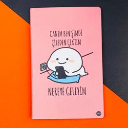 Canım Ben Çileden Çıktım Tasarımlı Terzi Dikişli Defter