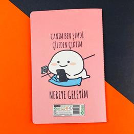 Canım Ben Çileden Çıktım Tasarımlı Terzi Dikişli Defter