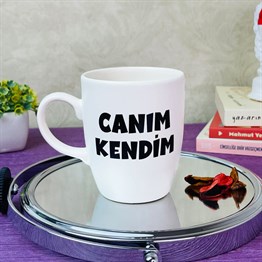 Canım Kendim White Printed Mug