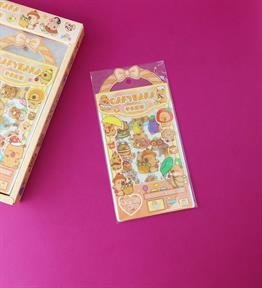 Capybara 3 Adet Şeffaf Sticker x40