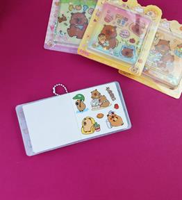 Capybara 56 Yaprak Sticker Defteri x16