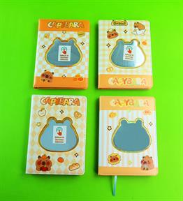 Capybara Aynalı 12 Yaprak Renkli İçi Desenli Defter x12