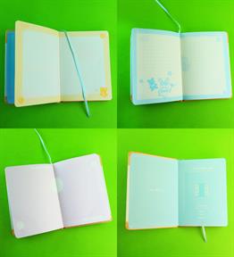 Capybara Aynalı 12 Yaprak Renkli İçi Desenli Defter x12