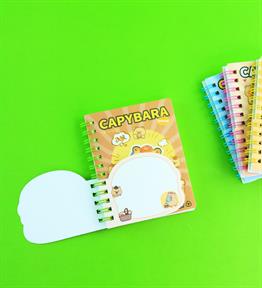 Capybara Çizgili Şekilli Defter x24