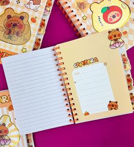 Capybara Hologram Kapak Defter x8