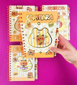 Capybara Hologram Kapak Defter x8
