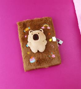 Capybara Peluş Kapaklı Defter x4