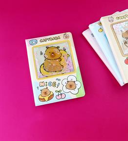 Capybara Sulu Kapaklı Defter x4