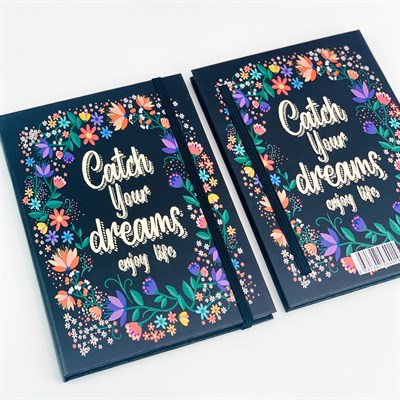 Catch Your Dreams Tasarımlı Lastikli Defter
